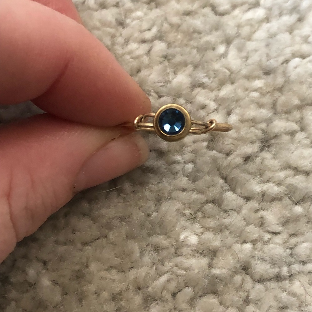 Alex and Ani adjustable Swarovski stacker ring